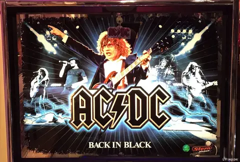 AC/DC (Back In Black LE) backglass