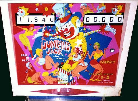 Jack In The Box / Jumping Jack backglass