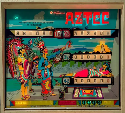 Aztec backglass