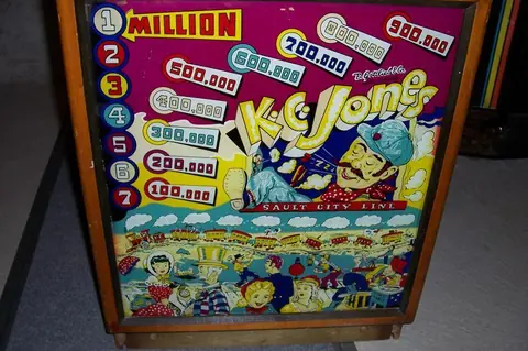 K. C. Jones backglass