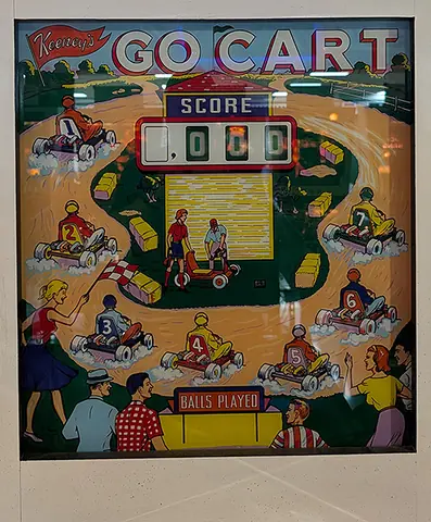 Go-Cart backglass