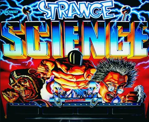 Strange Science backglass