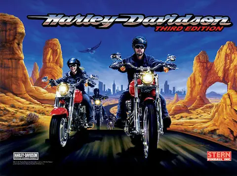 Harley-Davidson (3rd Edition) backglass