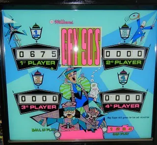 Gay 90's backglass