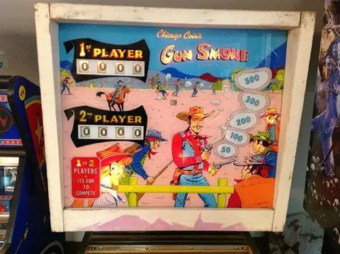 Gun Smoke backglass