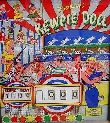 Kewpie Doll backglass