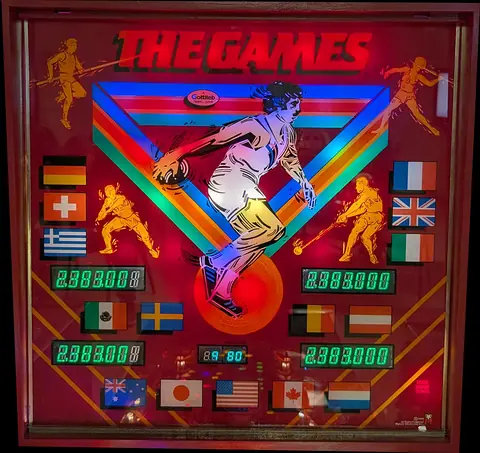 The Games backglass