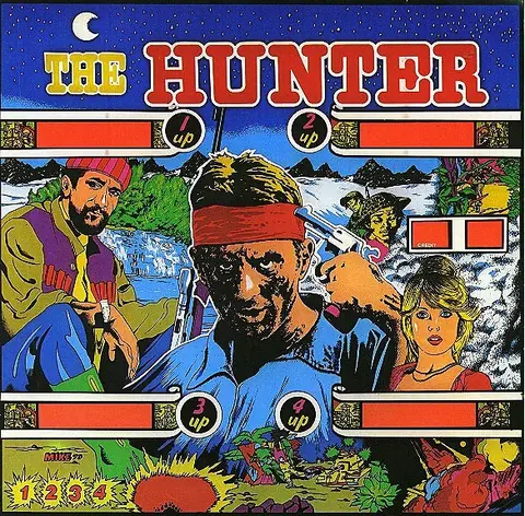 The Hunter backglass