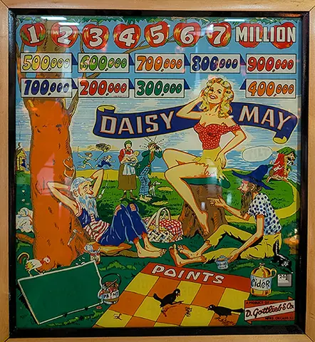 Daisy May backglass