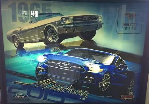 Mustang backglass