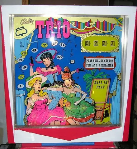 Trio backglass