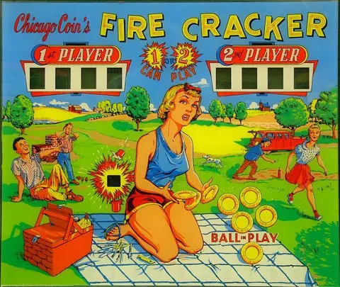 Fire Cracker backglass