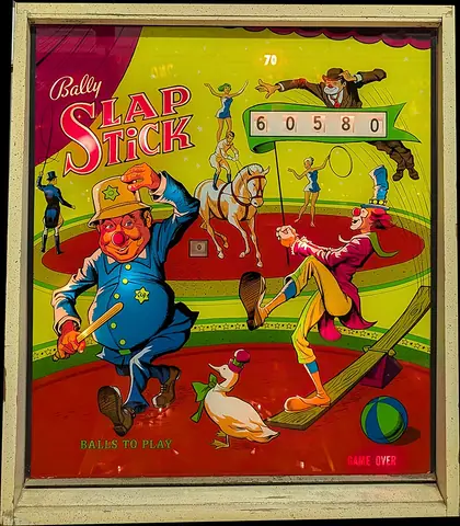 Slap Stick backglass