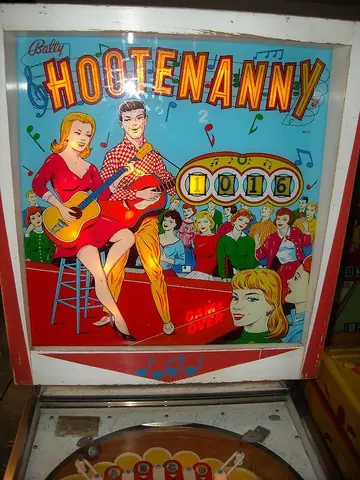 Hootenanny backglass