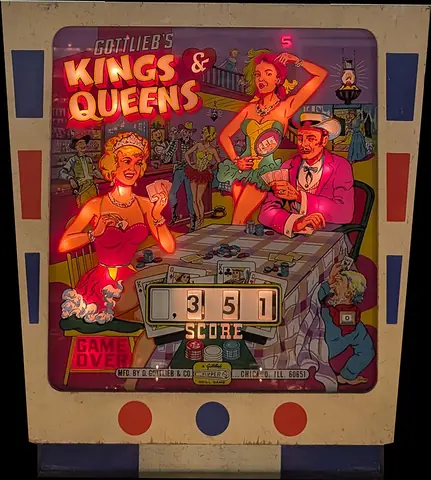 Kings & Queens backglass