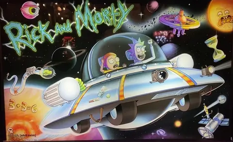 Rick and Morty backglass
