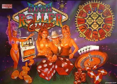 High Roller Casino backglass