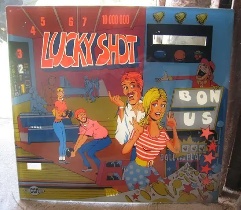 Lucky Shot backglass