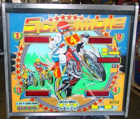 Scramble backglass