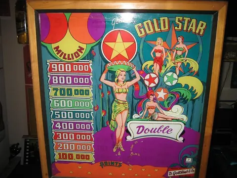 Gold Star backglass