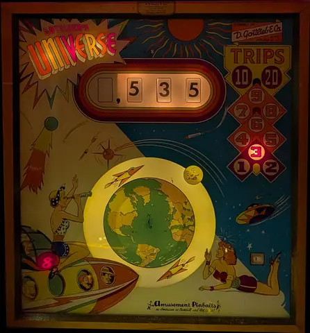 Universe backglass