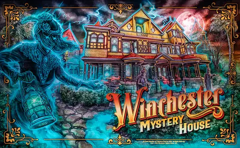 Winchester Mystery House backglass