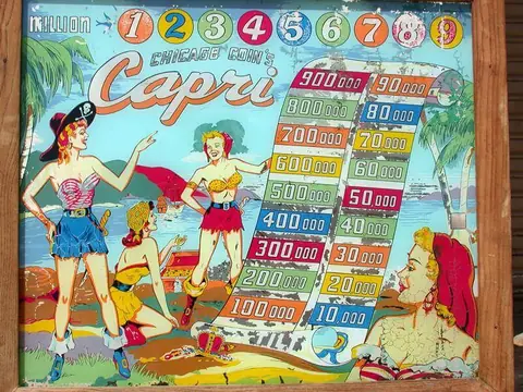 Capri backglass