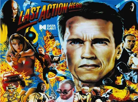 Last Action Hero backglass