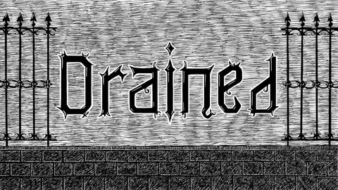 Drained backglass