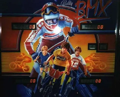 BMX backglass