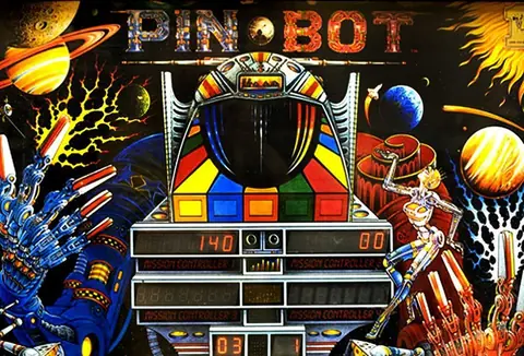 Pinbot backglass