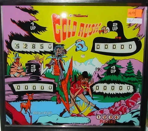 Gold Rush / Yukon / Klondike backglass
