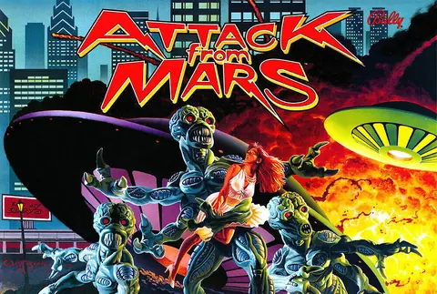 Attack From Mars (Remake Special) backglass