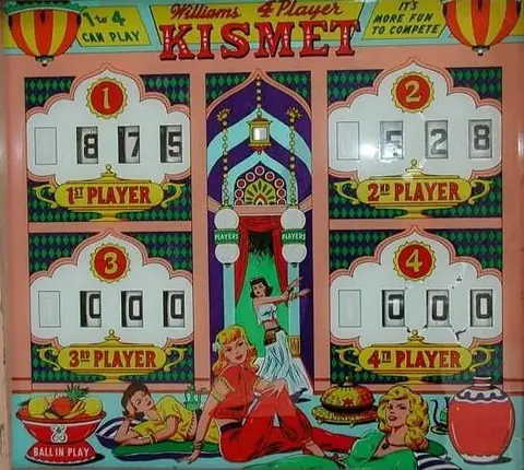Kismet backglass