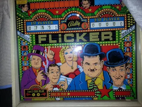 Flicker backglass
