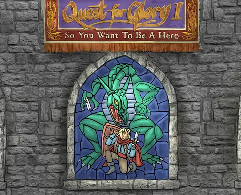 Quest for Glory backglass