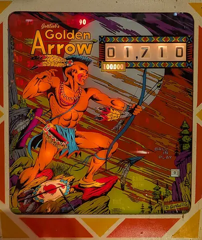 Golden Arrow backglass