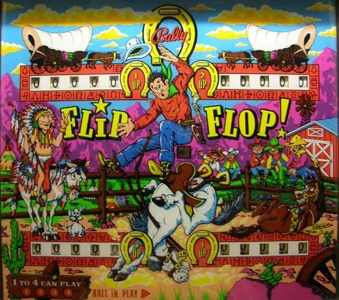 Flip Flop backglass