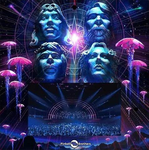 ABBA backglass