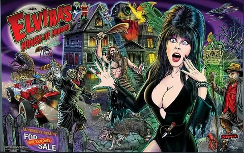 Elvira's House of Horrors (Signature) backglass
