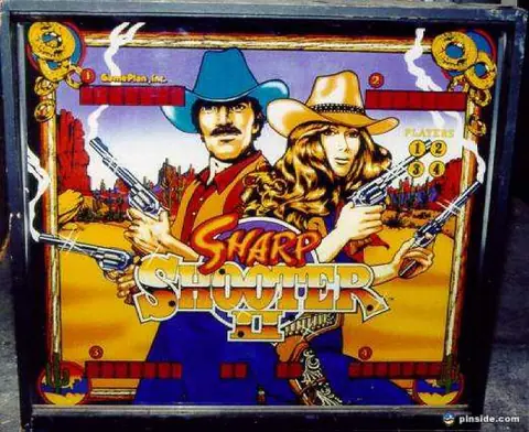 Sharp Shooter II backglass