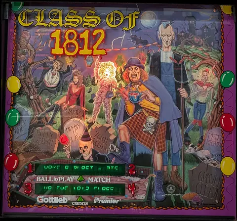 Class of 1812 backglass