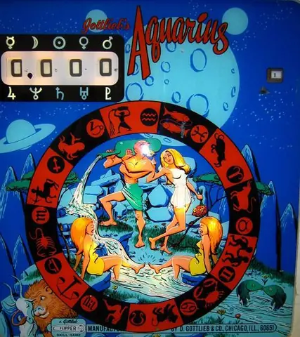 Aquarius backglass