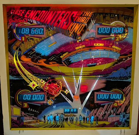 Close Encounters of the Third Kind backglass