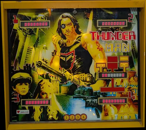 Thunder Man backglass