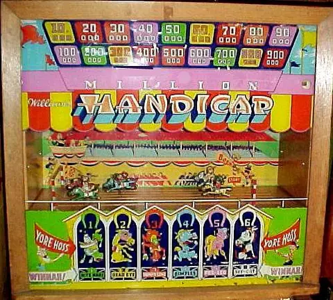 Handicap backglass