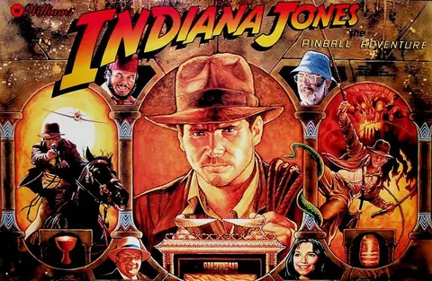 Indiana Jones: The Pinball Adventure backglass