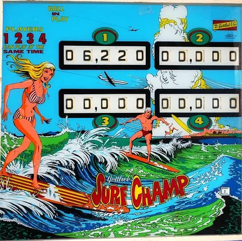 Surf Champ / Surfer backglass