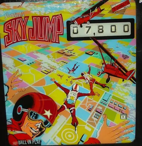 Sky Jump / Free Fall backglass
