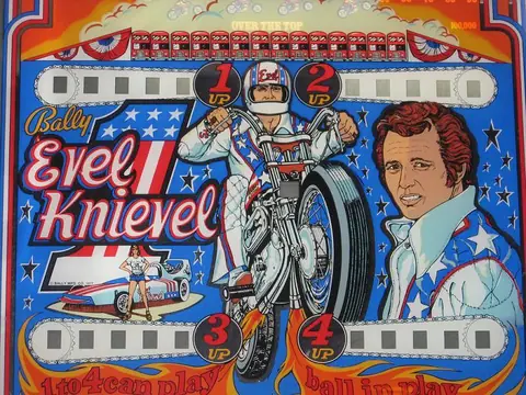 Evel Knievel backglass
